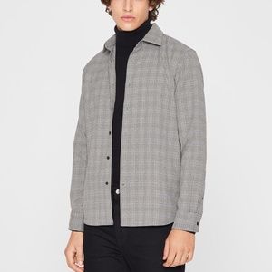 Plaid Refined Twill Shirt - New With Tags - NEVER WORN - Grey Multi